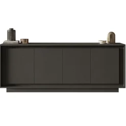 Garnero Arredamenti Madia 207x80h cm 4 ante moderna Deluxe Antracite Online