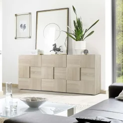 Garnero Arredamenti Madia 181x84h cm 3 ante moderna soggiorno samoa Obsession Rovere New