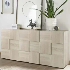 Garnero Arredamenti Madia 181x84h cm 3 ante moderna soggiorno samoa Obsession Rovere New