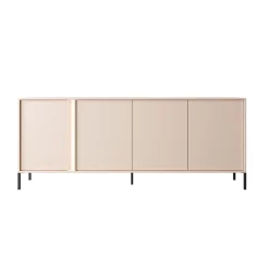 Garnero Arredamenti Madia 203x82h cm 4 ante moderna beige Melly Discount