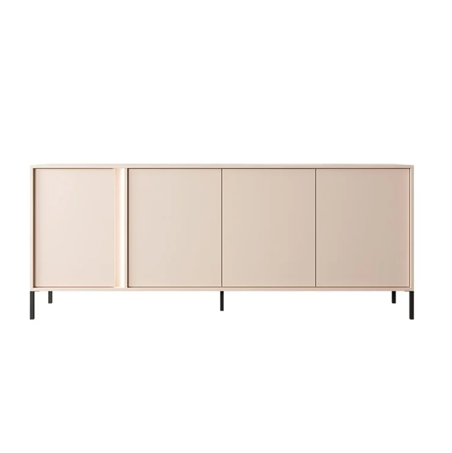 Garnero Arredamenti Madia 203x82h cm 4 ante moderna beige Melly Discount