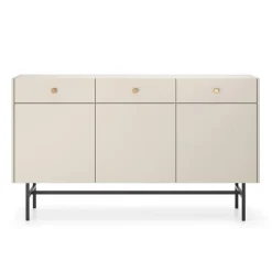 Garnero Arredamenti Madia 155x90h cm 3 ante moderna Eterna Beige Clearance