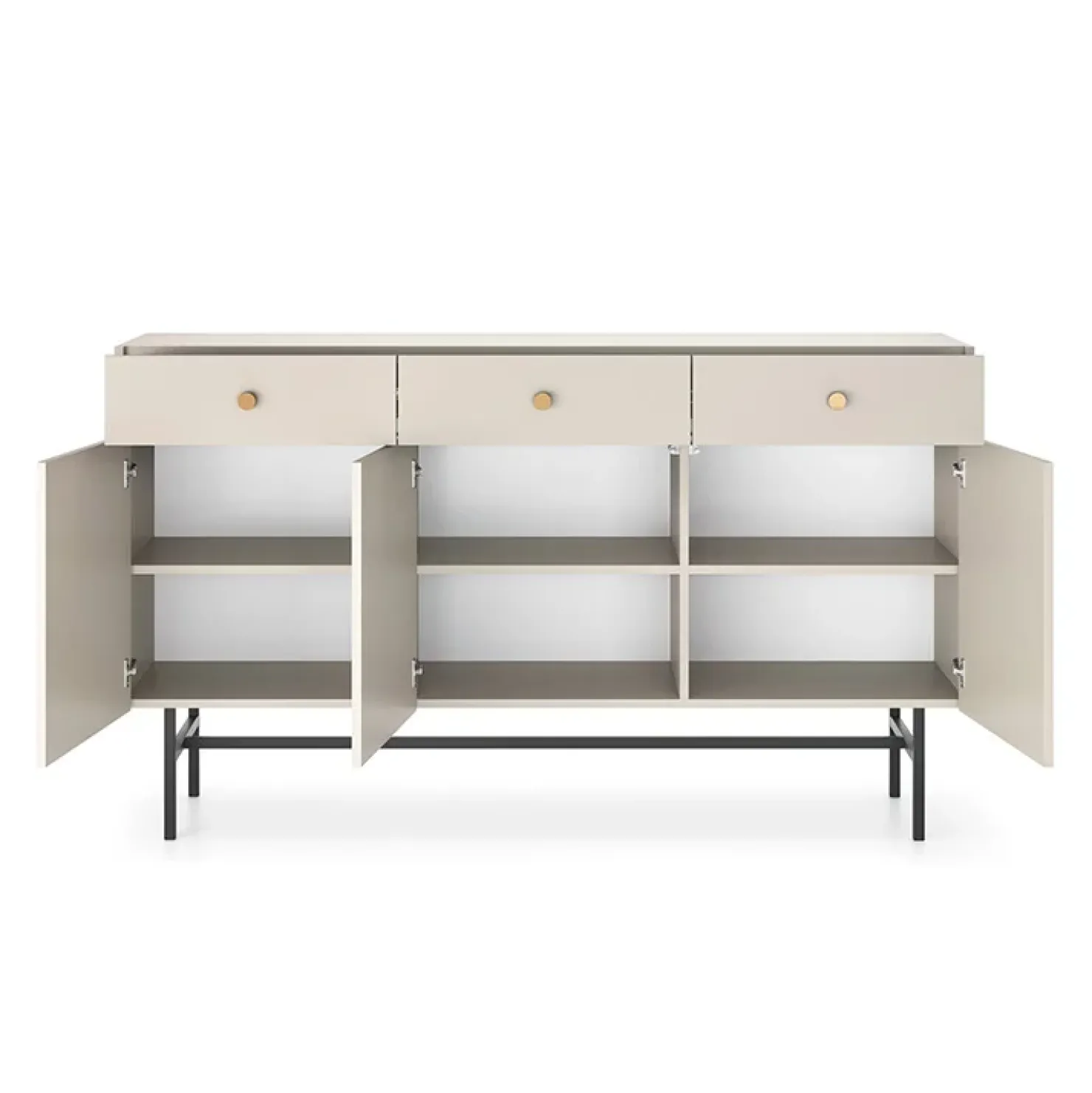 Garnero Arredamenti Madia 155x90h cm 3 ante moderna Eterna Beige Clearance