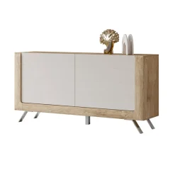 Garnero Arredamenti Madia 160x81h cm 2 ante soggiorno rovere tortora lucido Jumbo Tortora - Rovere Online