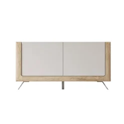 Garnero Arredamenti Madia 160x81h cm 2 ante soggiorno rovere tortora lucido Jumbo Tortora - Rovere Online