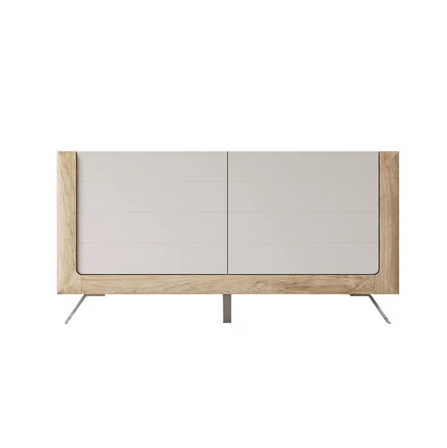 Garnero Arredamenti Madia 160x81h cm 2 ante soggiorno rovere tortora lucido Jumbo Tortora - Rovere Online