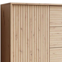 Garnero Arredamenti Madia 120x84h cm 3 cassetti rustica design cannettato rovere Branch Outlet