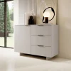 Garnero Arredamenti Madia 120x90h cm 3 cassetti soggiorno grigio Stone Sale