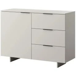 Garnero Arredamenti Madia 120x90h cm 3 cassetti soggiorno grigio Stone Sale