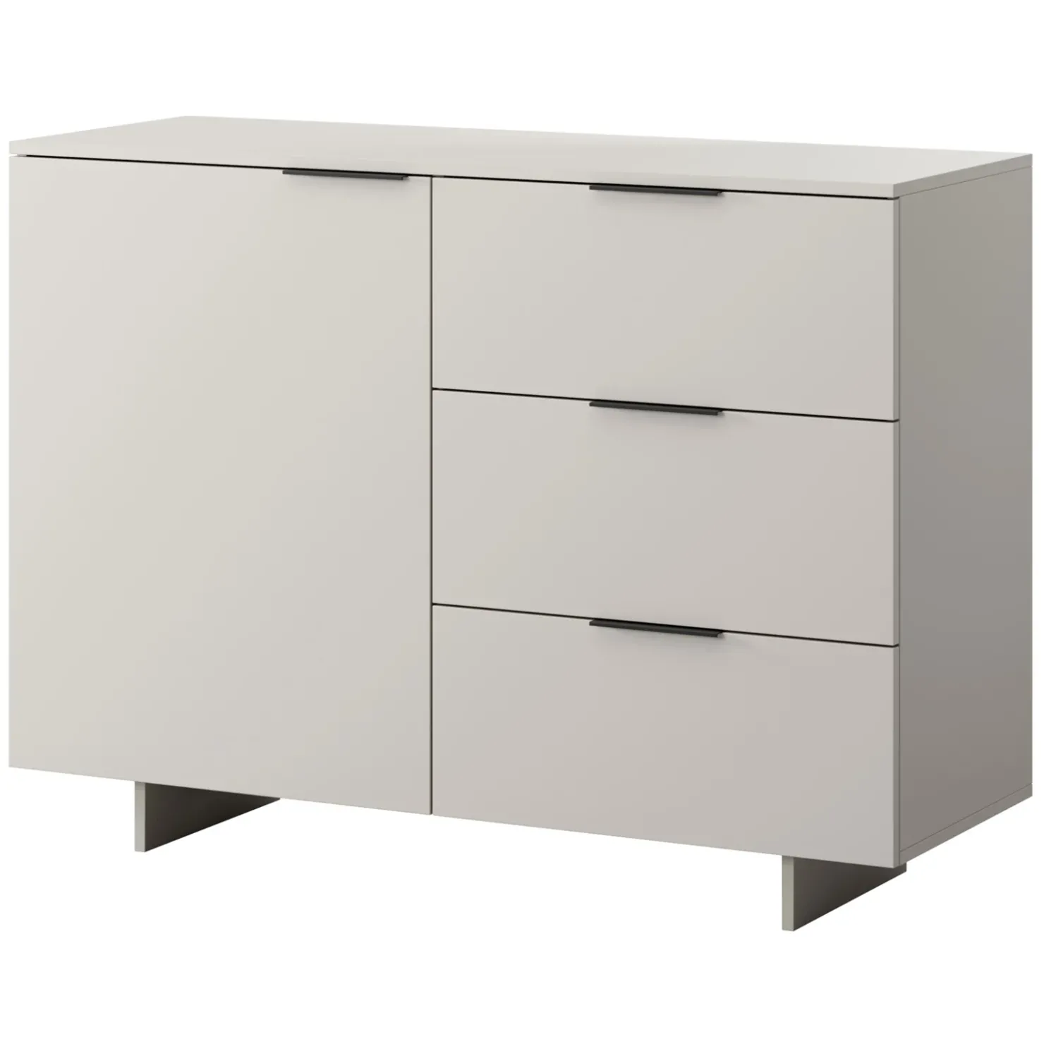 Garnero Arredamenti Madia 120x90h cm 3 cassetti soggiorno grigio Stone Sale