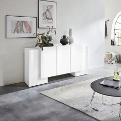 Garnero Arredamenti Madia 170x85h cm moderna Akoya Bianco Lucido Sale
