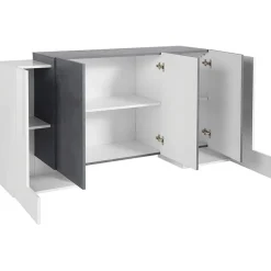 Garnero Arredamenti Madia 170x85h cm moderna bianco lucido ossido Akoya Ossido - Bianco Lucido Sale