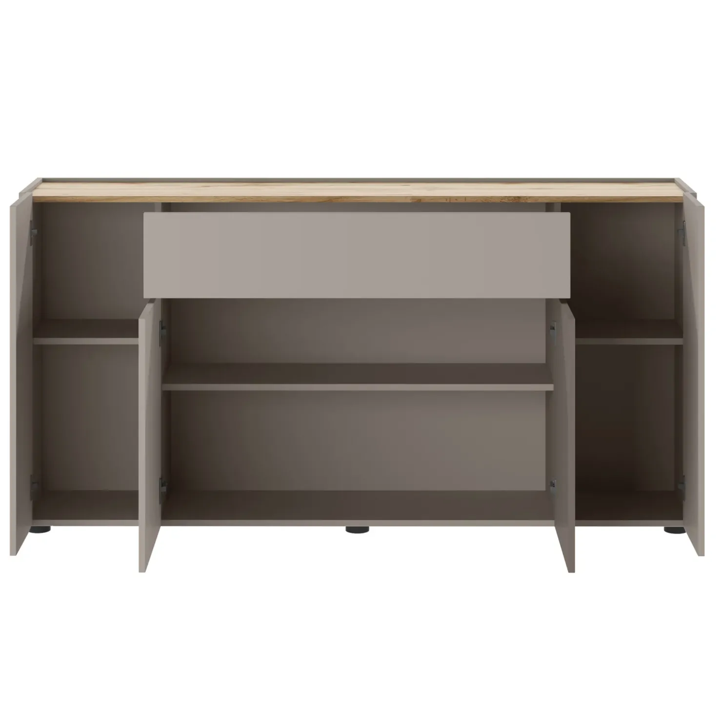 Garnero Arredamenti Madia 170x85h cm moderna design grafite rovere Gib Grafite - Rovere Rustico Clearance