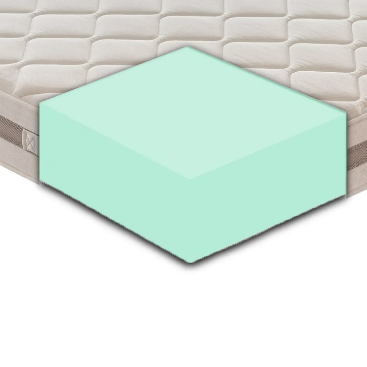 Garnero Arredamenti Materasso 180x200cm matrimoniale anallergico schiumato ad acqua Ambra Outlet