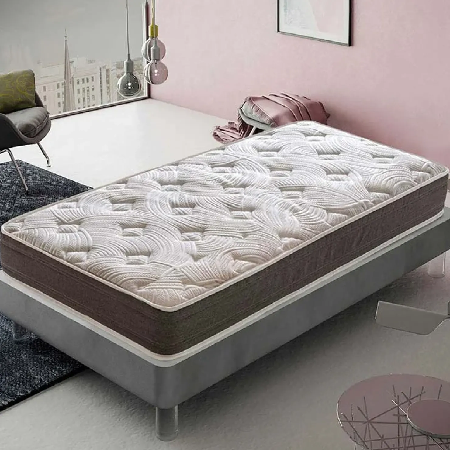 Garnero Arredamenti Materasso 90x190cm per letto singolo schiumato ad acqua Dream