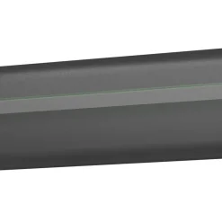 Garnero Arredamenti Mensola 120x22h cm da parete antracite lucido acciaio cromato Gordon