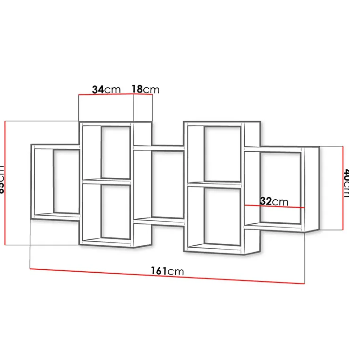 Garnero Arredamenti Mensola 161x65h cm pensile da parete design moderno grigio chiaro Emanuela Cemento Sale