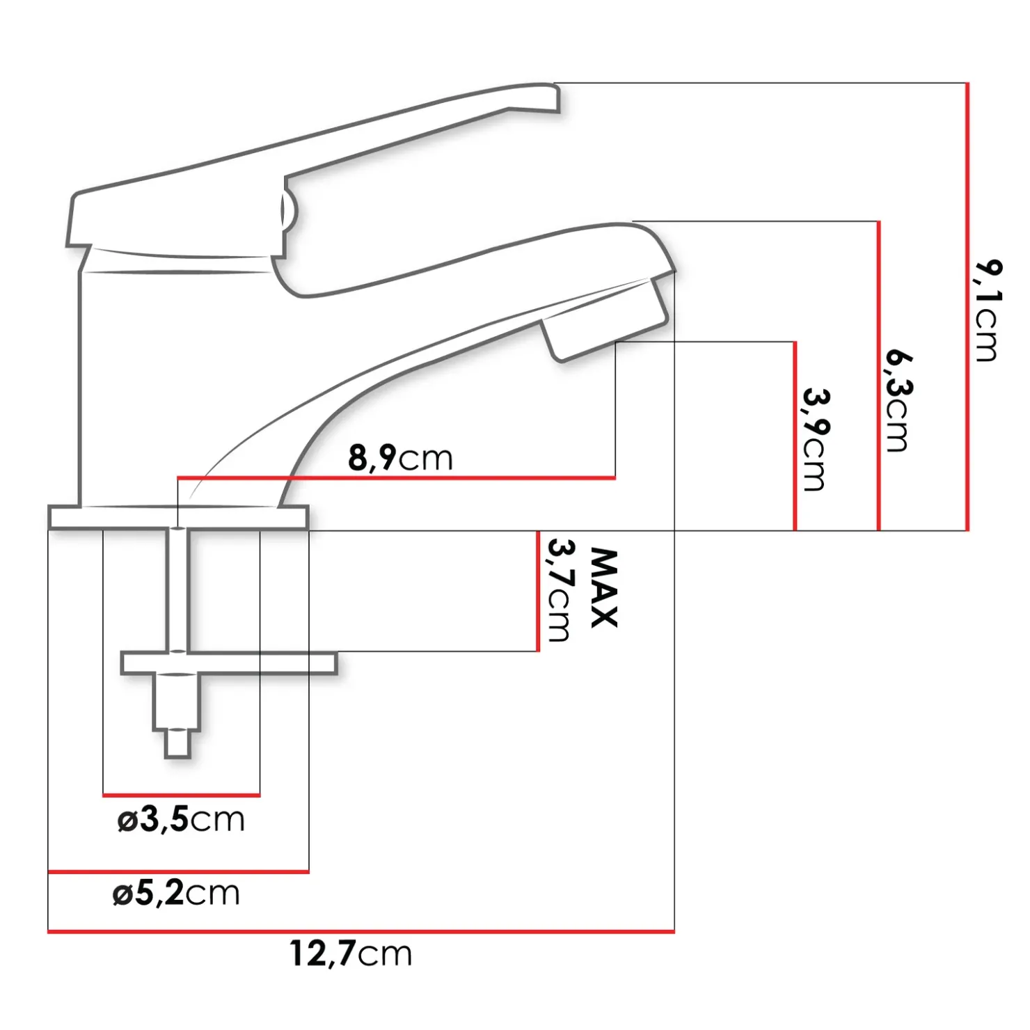 Garnero Arredamenti Miscelatore per lavabo bagno cromato Swiccy Sale