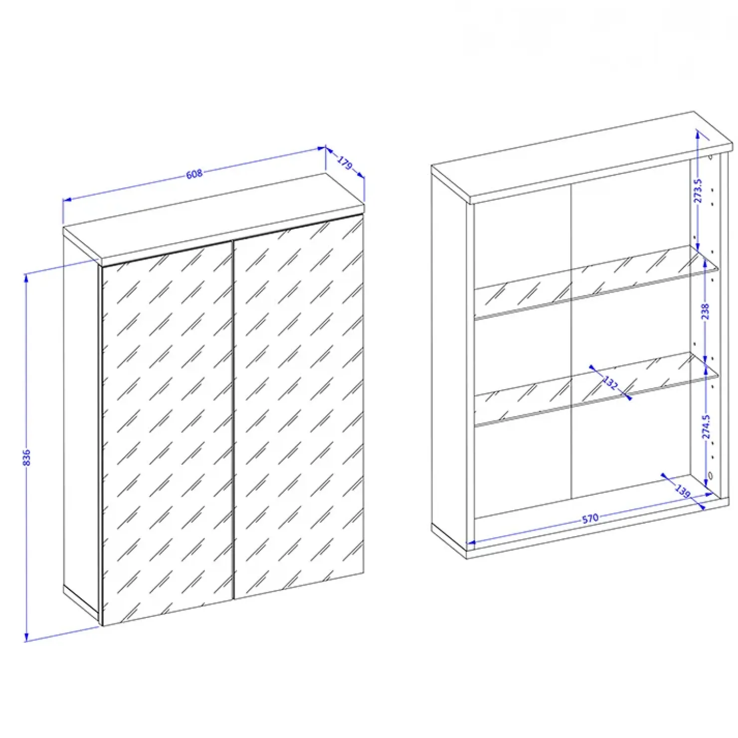 Garnero Arredamenti Mobile bagno a terra 61cm con specchio e colonne bianco lucido rovere Crystal Discount