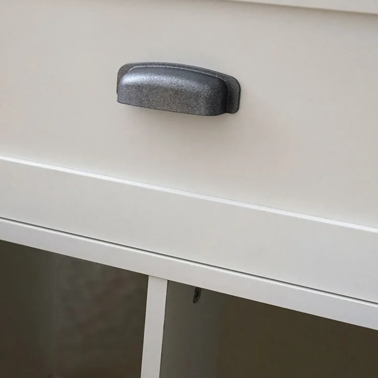 Garnero Arredamenti Mobile bagno a terra 120cm con doppio lavabo e colonna shabby bianco rovere Ilias New