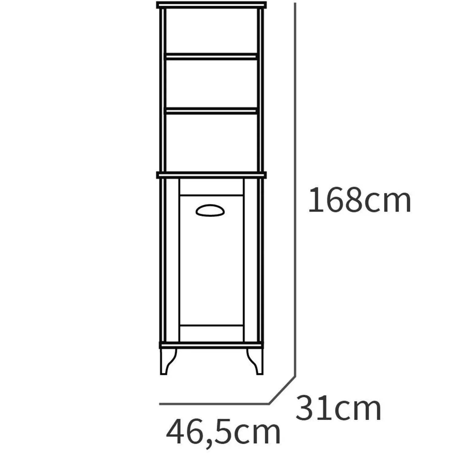 Garnero Arredamenti Mobile bagno a terra 120cm con doppio lavabo e colonna shabby bianco rovere Ilias New