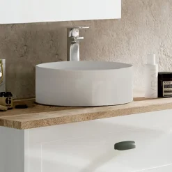 Garnero Arredamenti Mobile bagno a terra 82cm con lavabo 2 ante bianco rovere Ilias Best