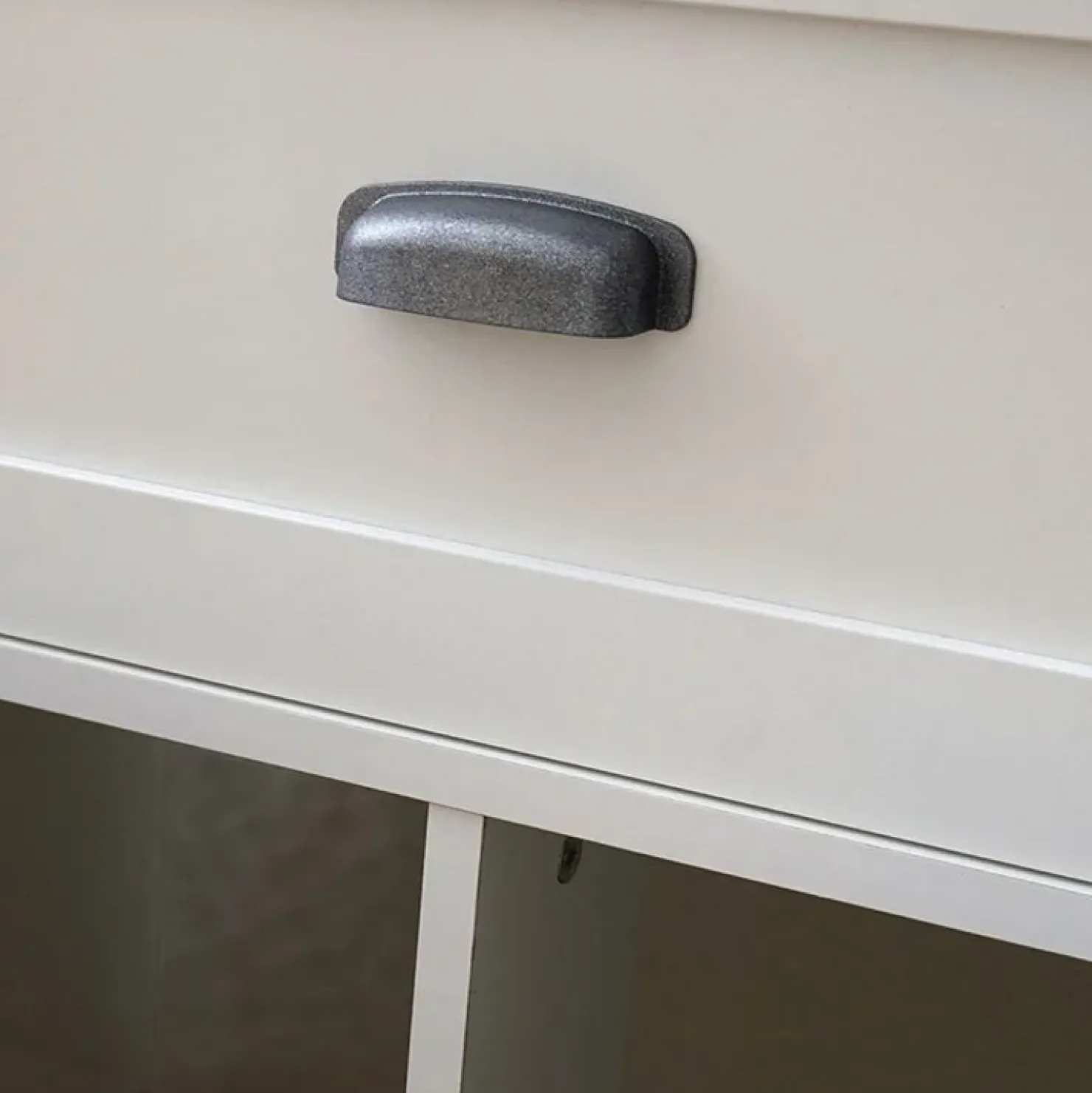 Garnero Arredamenti Mobile bagno a terra 120cm con doppio lavabo 2 ante 2 cassetti bianco rovere Ilias Clearance