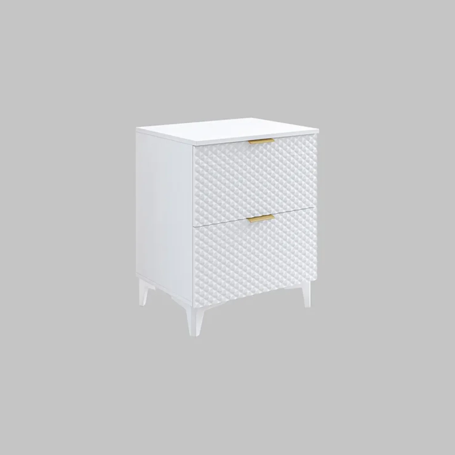 Garnero Arredamenti Mobile bagno a terra 61cm con colonna bianco frontali decorati Konny Bianco Lucido - Bianco opaco Hot