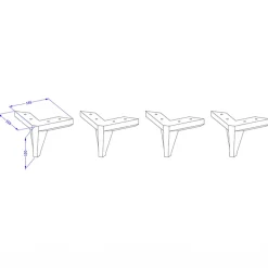 Garnero Arredamenti Mobile bagno a terra 61cm con colonna bianco frontali decorati Konny Bianco Lucido - Bianco opaco Hot