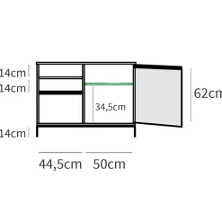 Garnero Arredamenti Mobile bagno a terra 100cm con lavabo e colonna 3 ante 1 cassetto bianco Jasmund Rovere Clearance