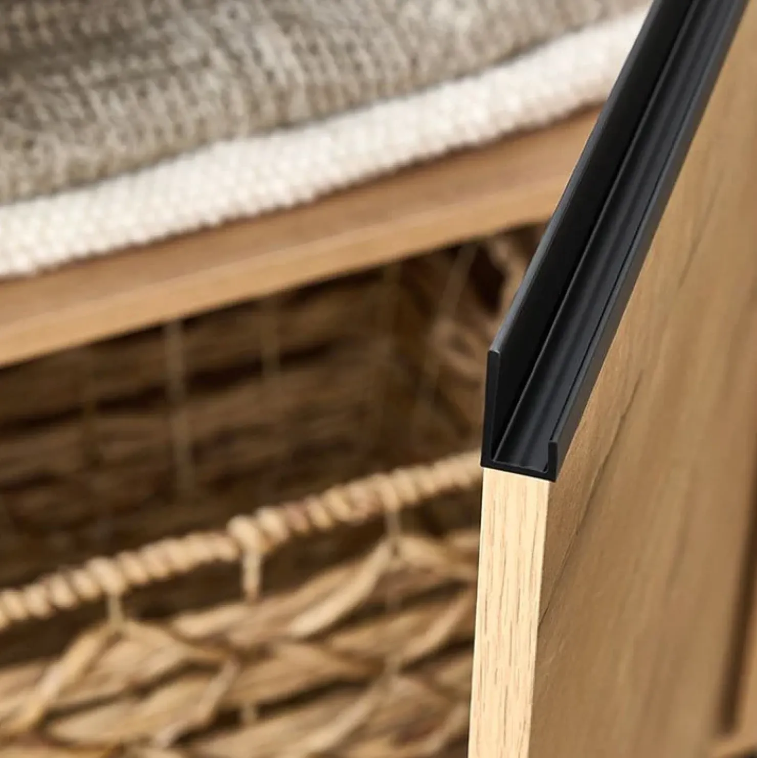 Garnero Arredamenti Mobile bagno a terra 100cm con lavabo e colonna 3 ante 1 cassetto bianco Jasmund Rovere Clearance