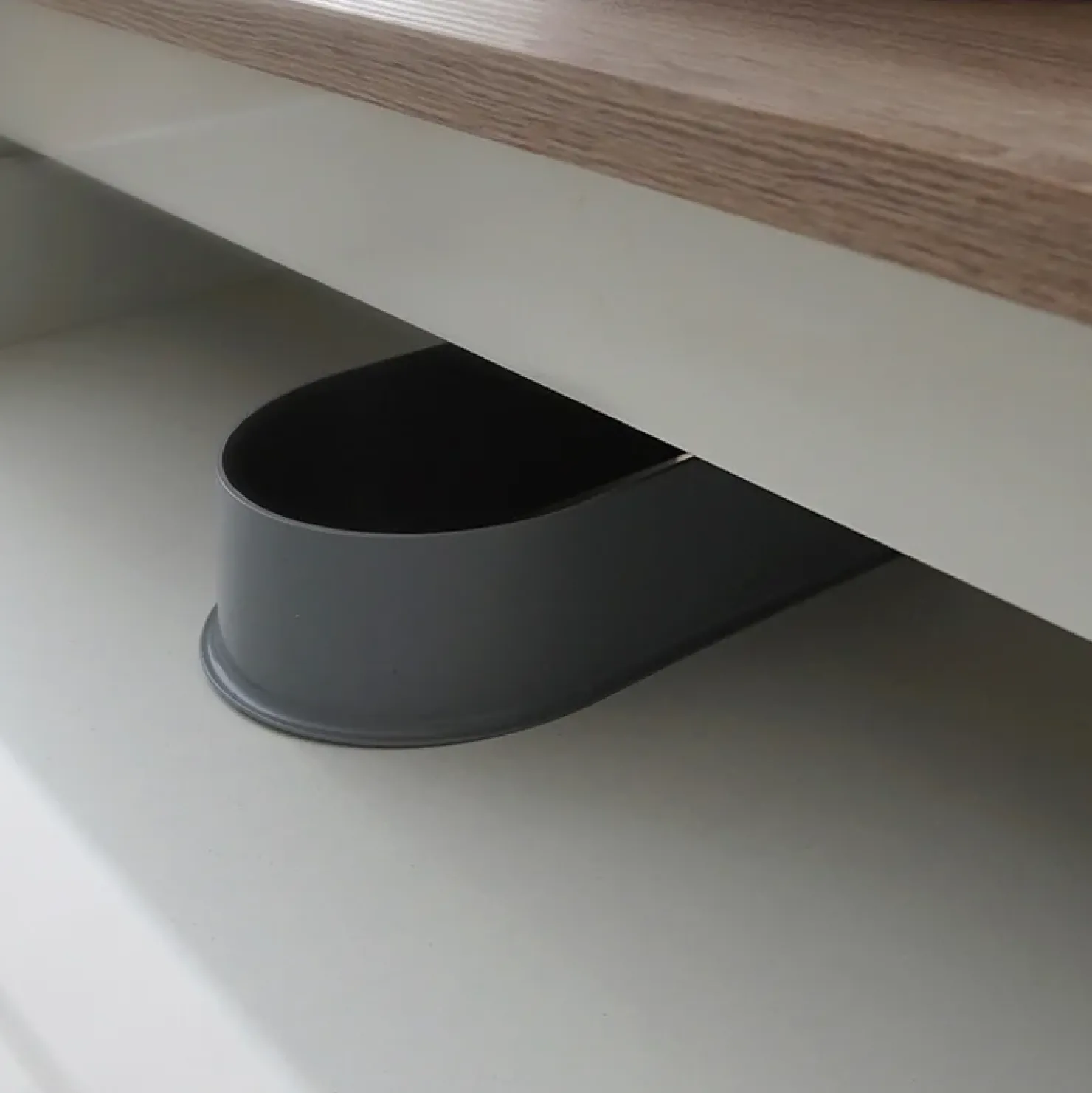 Garnero Arredamenti Mobile bagno a terra 61cm con lavabo 1 cassetto 1 anta rovere bianco Ilias Discount