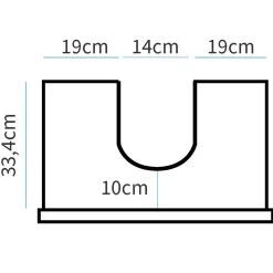 Garnero Arredamenti Mobile bagno a terra 61cm con lavabo 1 cassetto 1 anta rovere bianco Ilias Discount