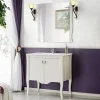 Garnero Arredamenti Mobile bagno classico 80cm con lavabo 2 ante bianco Brigit New