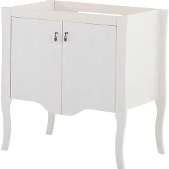 Garnero Arredamenti Mobile bagno classico 80cm con lavabo 2 ante bianco Brigit New