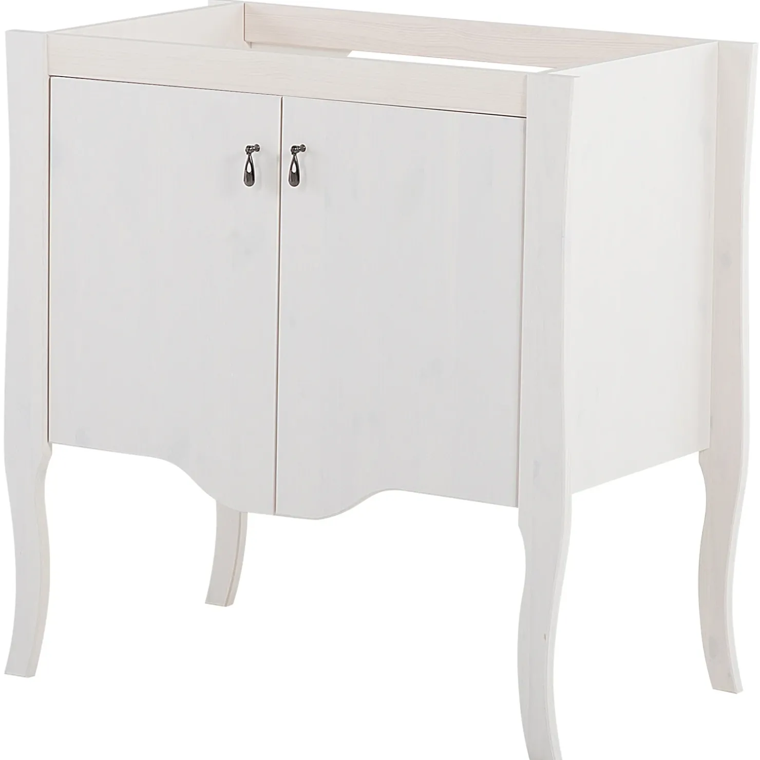 Garnero Arredamenti Mobile bagno classico 80cm con lavabo 2 ante bianco Brigit New