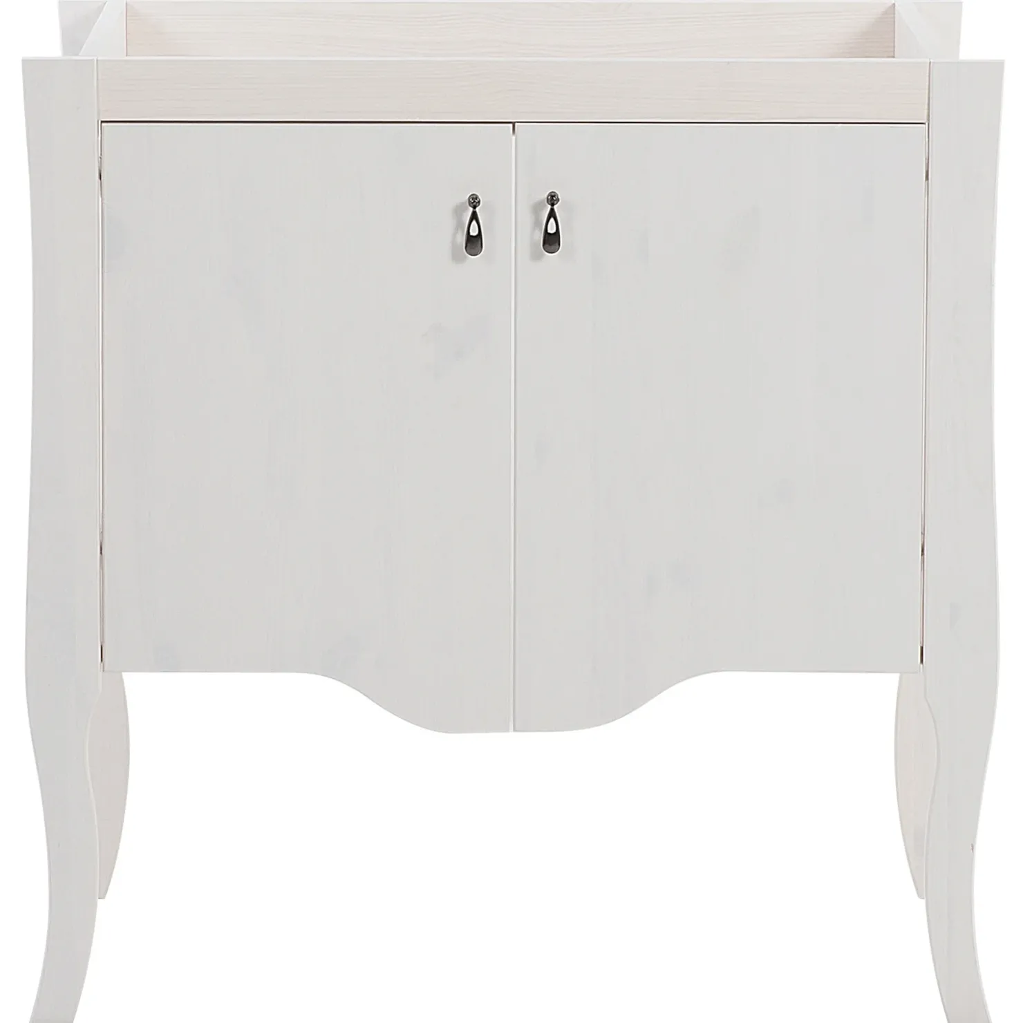 Garnero Arredamenti Mobile bagno classico 80cm con lavabo 2 ante bianco Brigit New