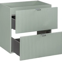Garnero Arredamenti Mobile bagno sospeso cannettato 120cm verde salvia rovere Greeny Online