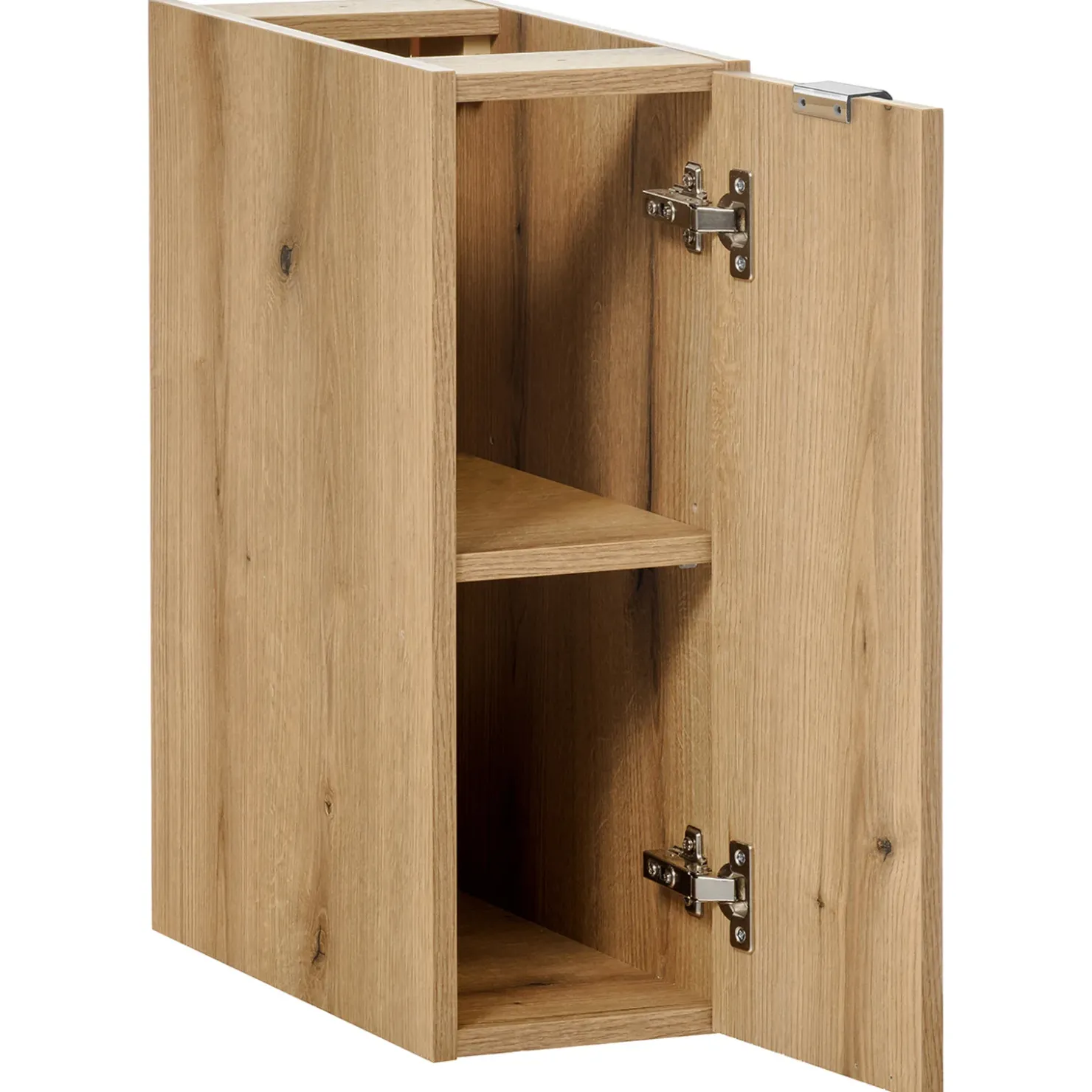 Garnero Arredamenti Mobile bagno sospeso cannettato 120cm 5 ante bianco rovere Cleany Online