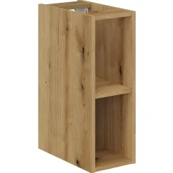 Garnero Arredamenti Mobile bagno sospeso cannettato 120cm 4 ante e 2 vani bianco rovere Cleany Clearance