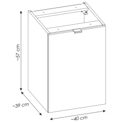 Garnero Arredamenti Mobile bagno sospeso 160cm 4 cassetti e portabiancheria beige cashmere Neutry Hot