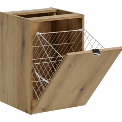 Garnero Arredamenti Mobile bagno sospeso 160cm 4 cassetti e portabiancheria beige cashmere Neutry Hot