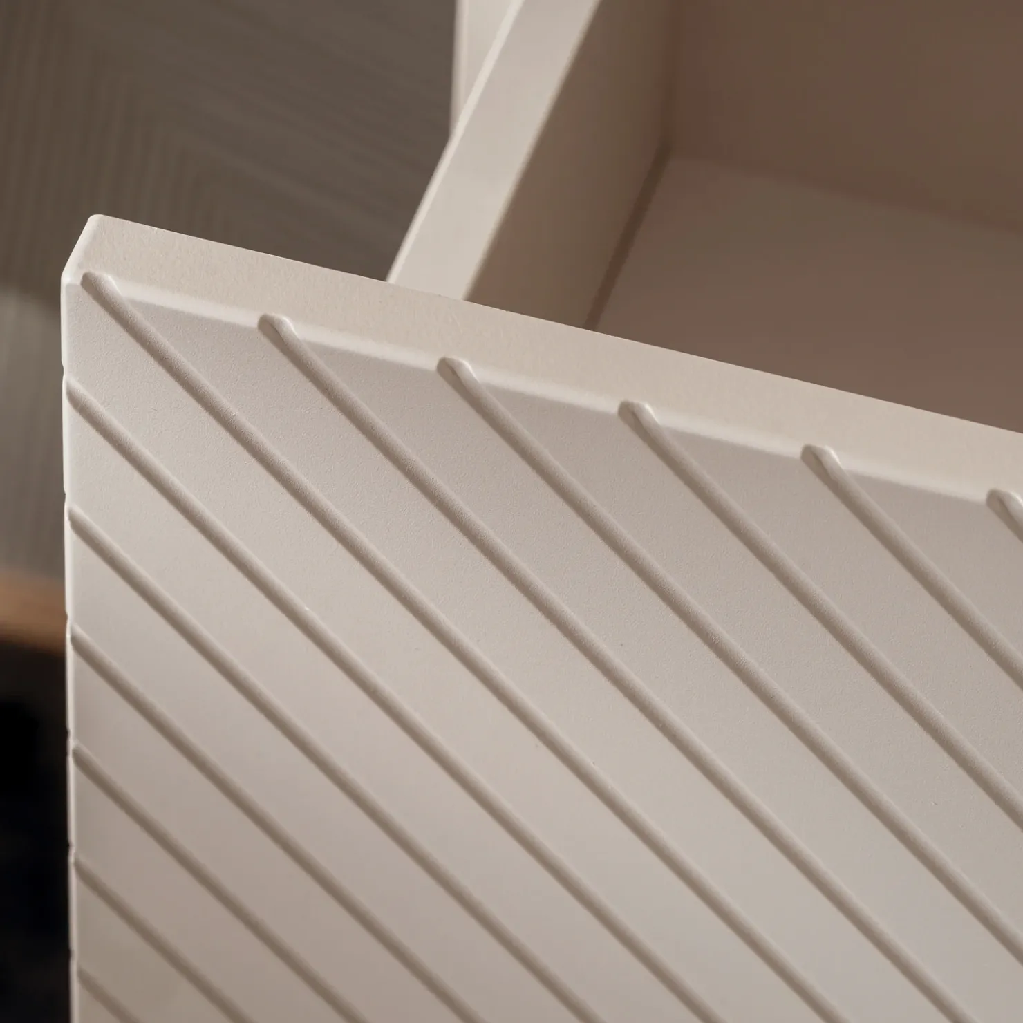 Garnero Arredamenti Mobile bagno sospeso 160cm 4 cassetti e portabiancheria beige cashmere Neutry Hot