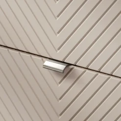 Garnero Arredamenti Mobile bagno sospeso 160cm 4 cassetti e portabiancheria beige cashmere Neutry Hot