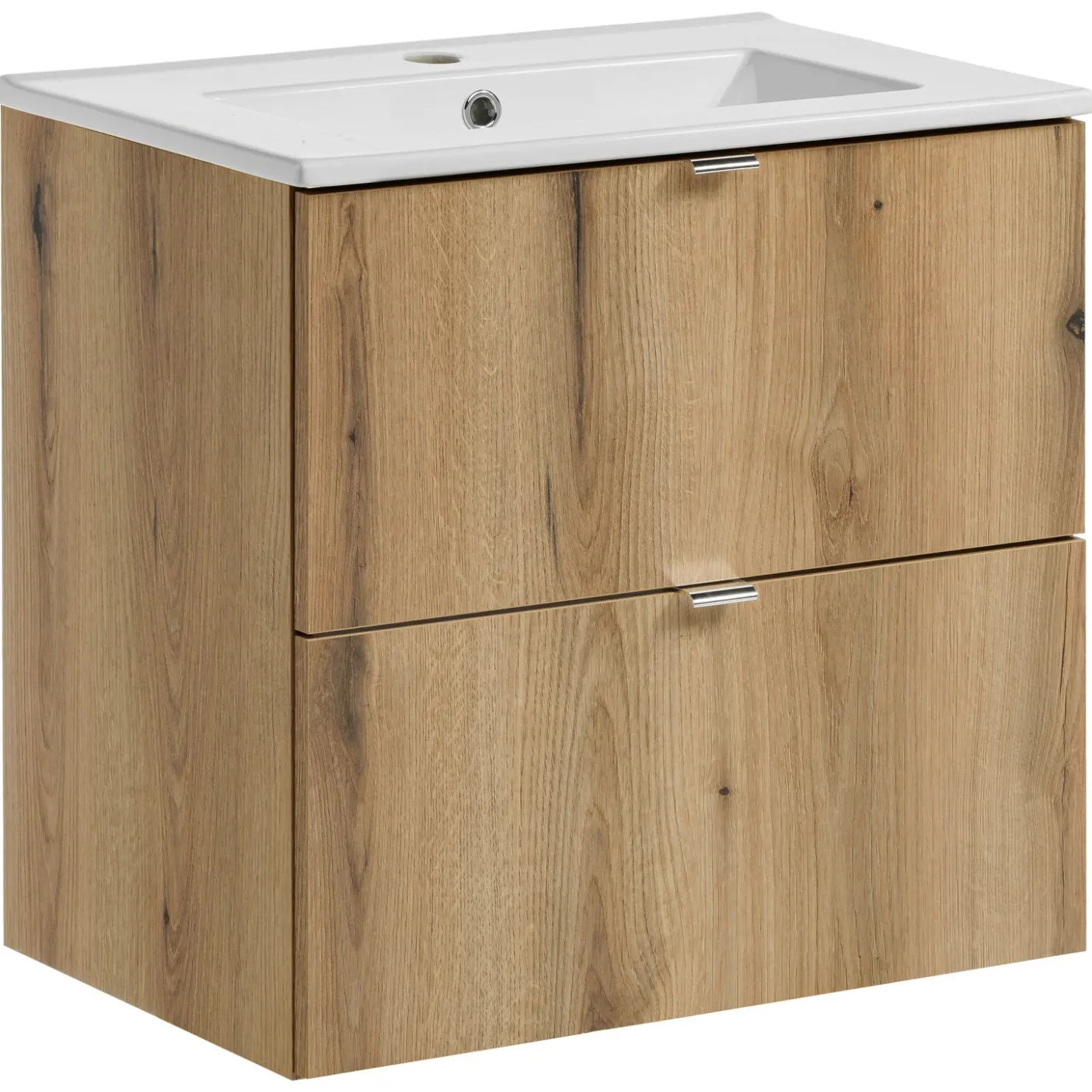 Garnero Arredamenti Mobile bagno sospeso 60cm 2 cassetti con lavabo rovere Rovery Online
