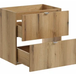 Garnero Arredamenti Mobile bagno sospeso 60cm 2 cassetti con lavabo rovere Rovery Online