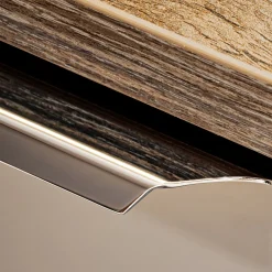 Garnero Arredamenti Mobile bagno sospeso 140cm 2 cassettoni e 2 cassetti attrezzati e 2 vani grigio quercia Serif Grigio - Quercia Online