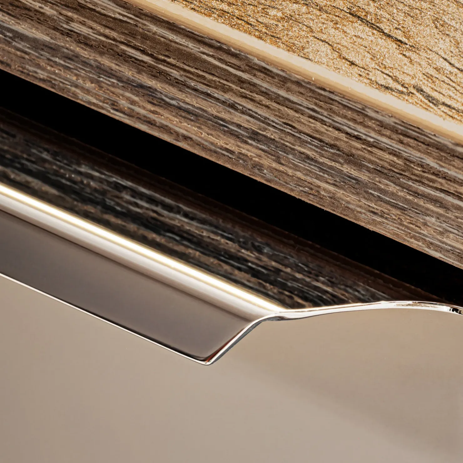 Garnero Arredamenti Mobile bagno sospeso 140cm 2 cassettoni e 2 cassetti attrezzati e 2 vani grigio quercia Serif Grigio - Quercia Online