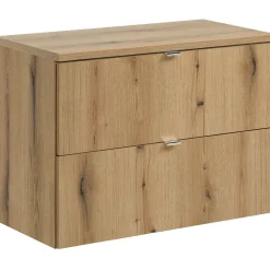 Garnero Arredamenti Mobile bagno sospeso 80cm 2 cassetti Rovery Rovere Online