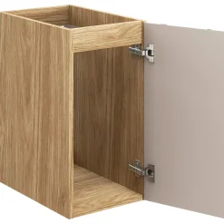 Garnero Arredamenti Mobile bagno sospeso 90cm 3 ante beige rovere Swim Beige - Rovere Online